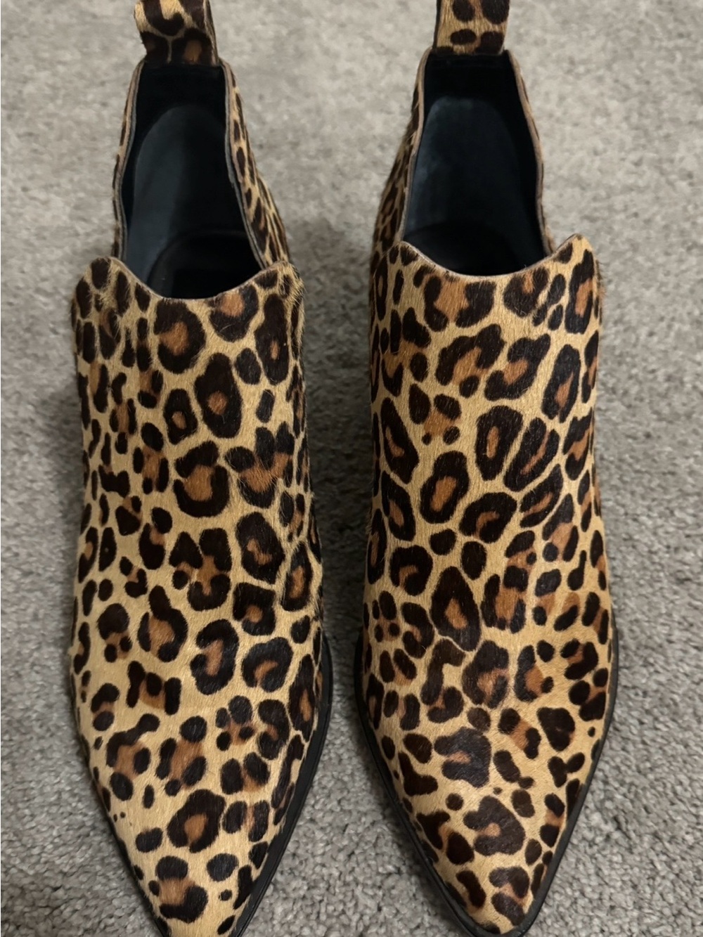 Dolce Vita Leopard Print Pointed Toe Women’s Ankle Shoe
